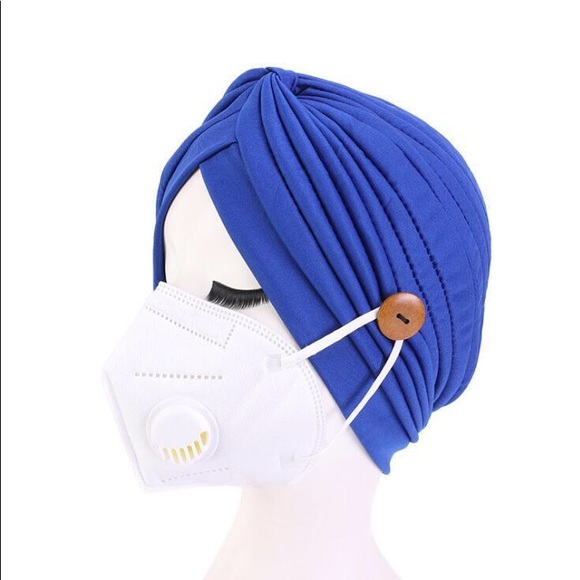 3 Pcs Woman Hijab Turban Hats Headband With Button - Picture 10 of 14